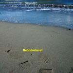 USMC BOONDOCKER BOOT TRACKS ON LUNGA BEACH