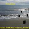 WOODEN PIER REMAINS AT USN SUPPLY BASE ON LUNGA BEACH