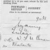 EVERY JOURNEY STARTS WITH THE FIRST STEP,AS THEY SAY. MARTINS TICKET TO TULAGI IN 1938. NOTE THE DATE - WHAT A DIFFERENCE A YEAR MAKES.