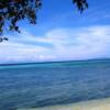 VIEW ACROSS THE BAY TOWARDS GUADALCANAL FROM A BEACH ON THE SOUTHERN COAST OF TULAGI