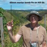 60MM MORTAR BOMB FIN ON HILL 66